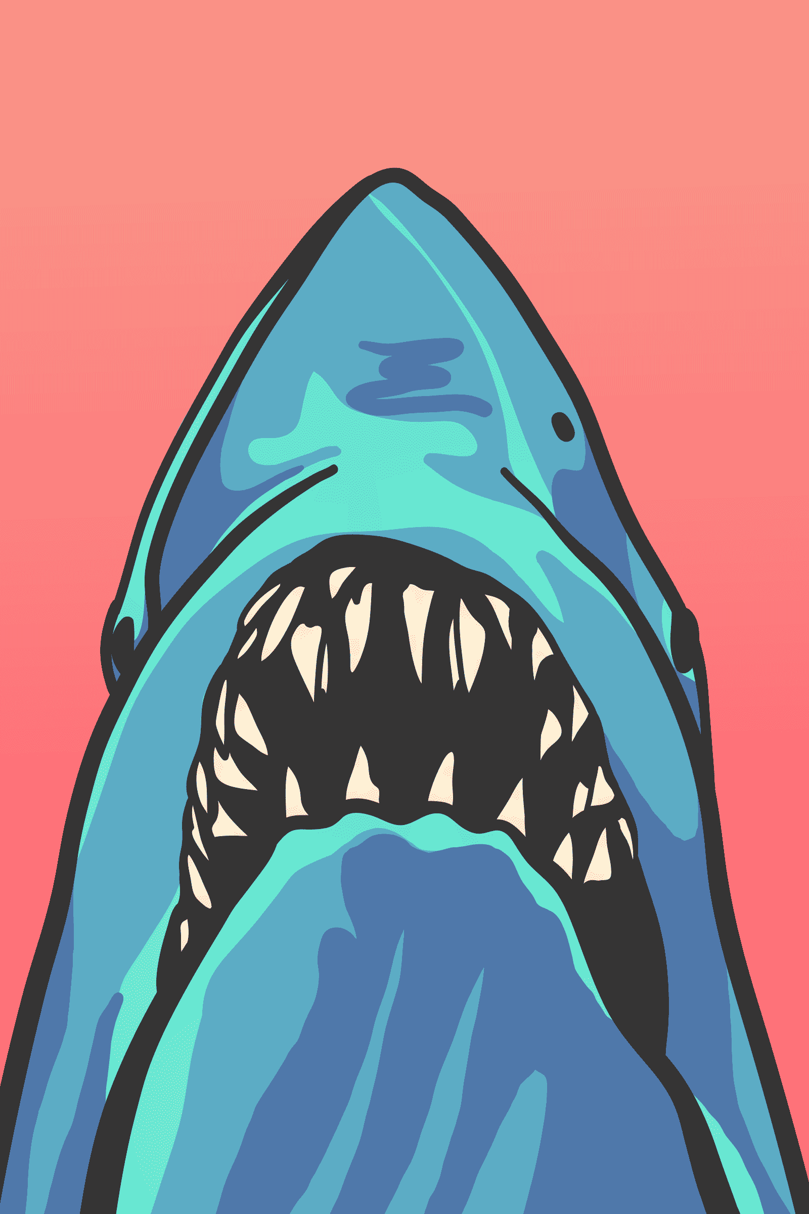 The great white shark, JAWS