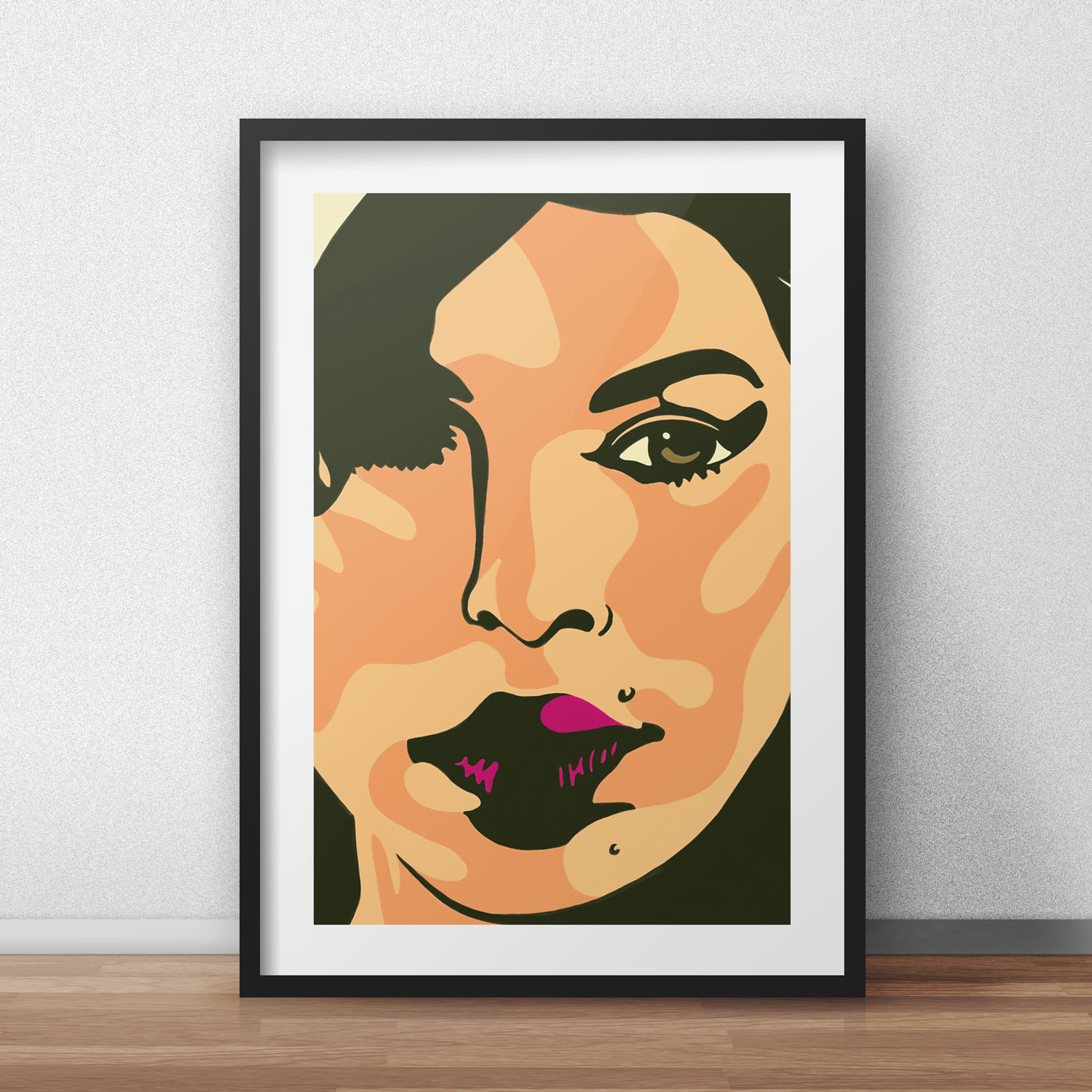 Portrait of the amazing Amy Winehouse.
